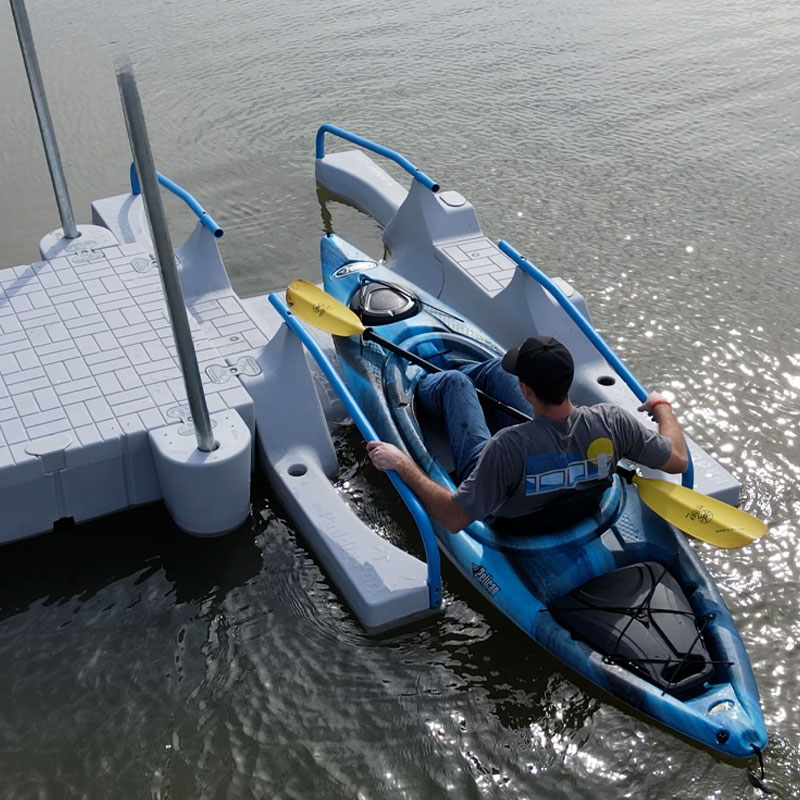 floating kayak launch dock by Snap Dock Nature Coast 